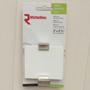 wall hook wood&nickel new